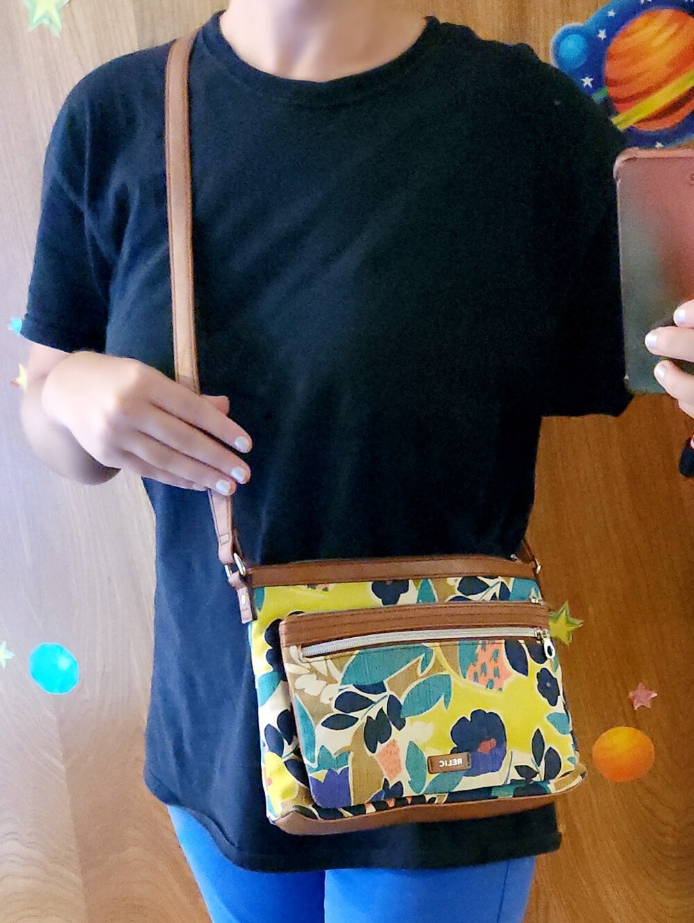 Relic Floral Canvas Crossbody Bag